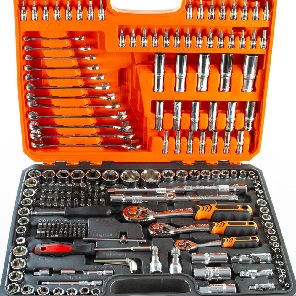 Универсальный набор торцевых головок и гаечных ключей 216 элементов в кейсе Mar-Pol (B58229) Нововолынск - изображение 4