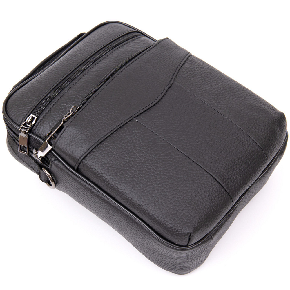 Мессенджер чоловічий вертикальний Чорний (Vintage) Київ - фото 9