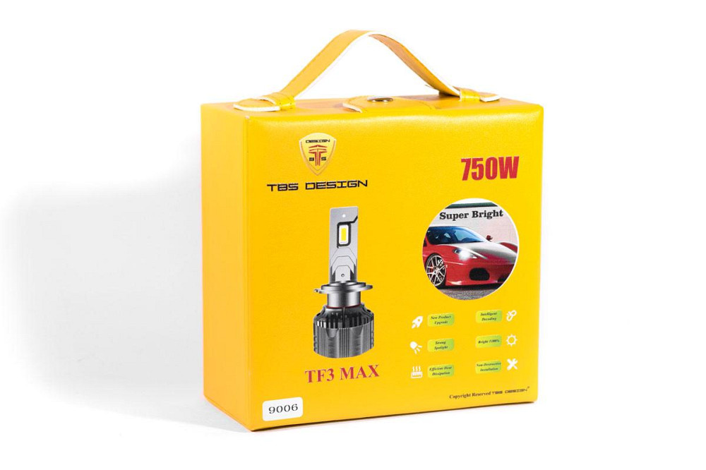 Комплект світлодіодних ламп TBS Design TF3 MAX HB4 P22d 9-32 V 130 W 15000 Lm 6000 K + CANBUS Харків - фото 2