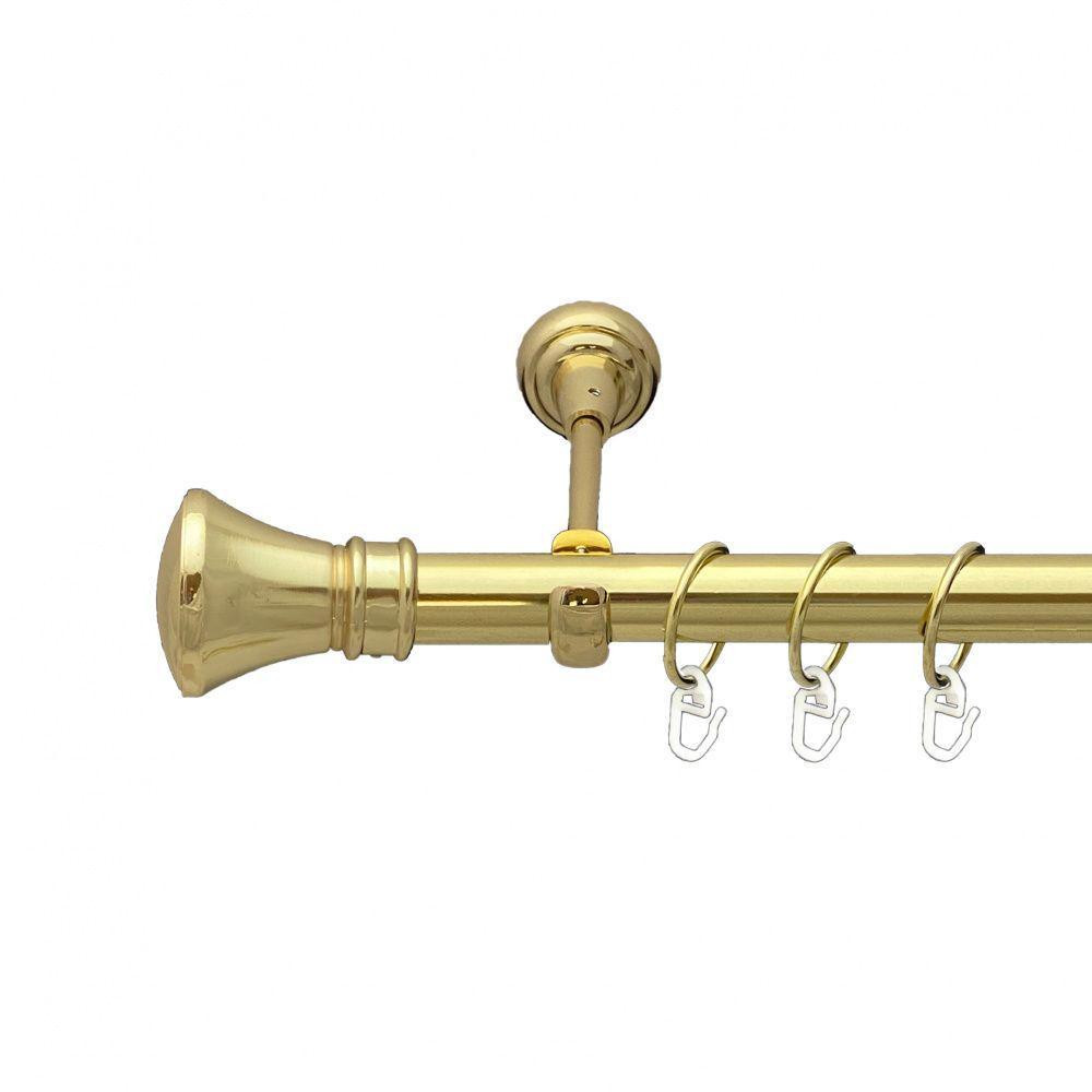 Карниз Orvit Люксор металевий однорядний відкритий Золото 25 мм 200 см (00-00012687) Львов - изображение 1