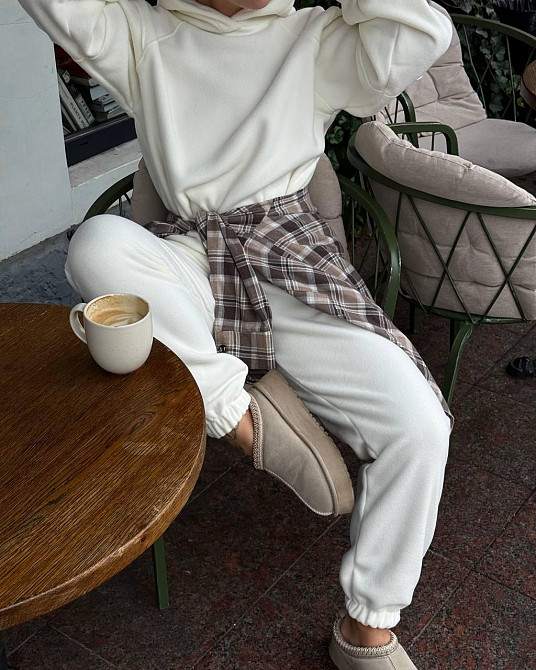 Женский теплый спортивный костюм двойка Двухсторонний плотный флис Одесса - изображение 4