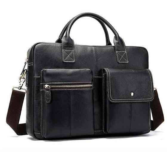 Сумка мужская под ноутбук Vintage 14662 Черная Киев