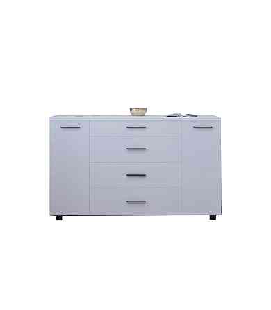 Комод для гостиной Эверест Бриз К-6 130х38х72.5 нимфея альба (телескопы) (DTM-2478) Днепр