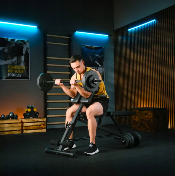 Лавка тренировочная Trex Sport TX-200B с партой Скотта Киев - изображение 10