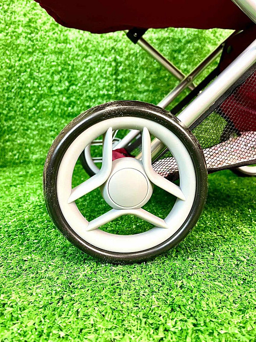 Коляска для ляльки Melogo металева з люлькою-переноскою кошиком Бордова (9369/82100) Чернигов - изображение 10