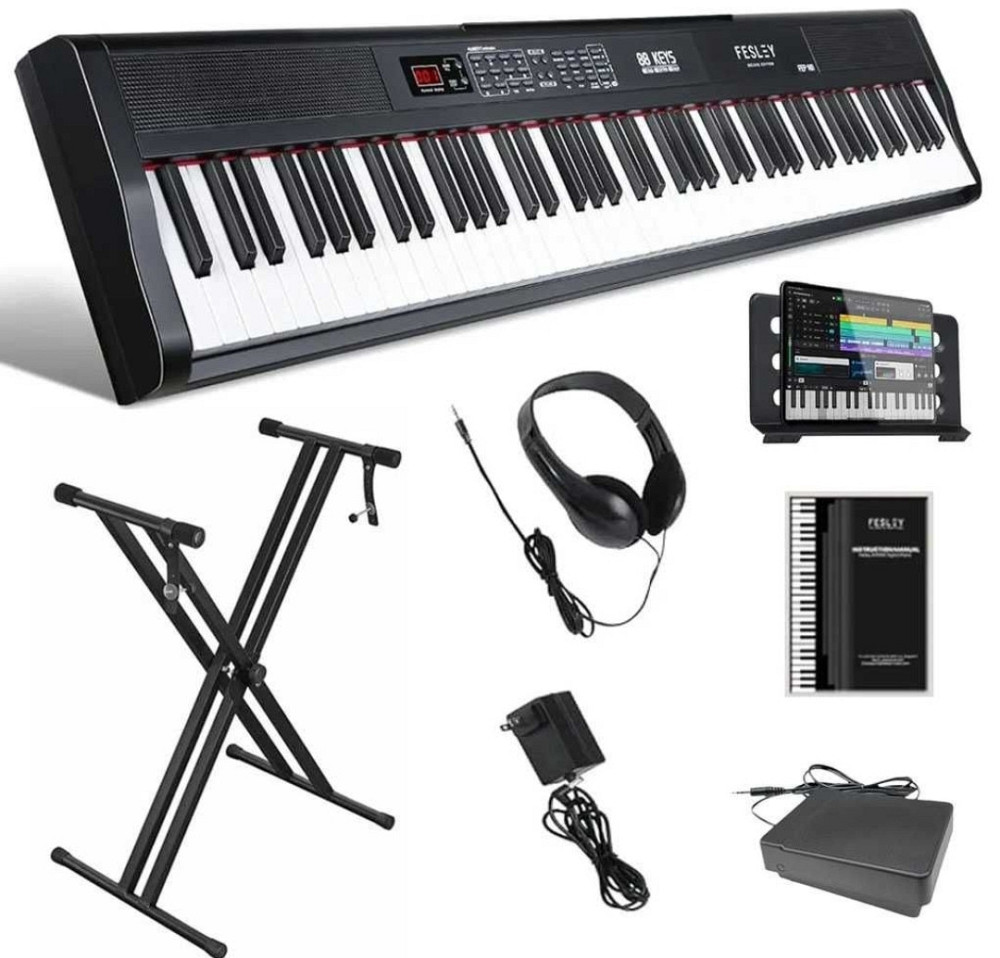 Цифрове піаніно Fesley FEP160 (стійка, педаль, пюпітр, навушники) Харків - фото 8