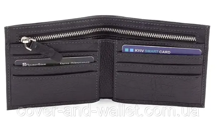Стильний чоловічий гаманець із натуральної шкіри на магнітах Marco Coverna 237-1 Київ - фото 11