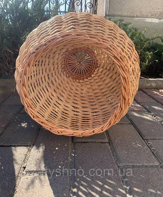 Набір великих круглі бра плетені в кафе. Київ - фото 5