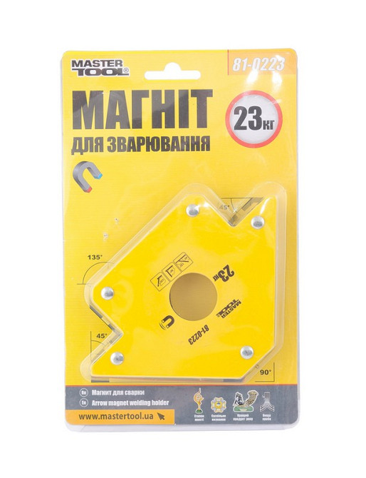 MASTERTOOL Магніт для зварювання MASTERTOOL 23 кг 45°/90°/135° 81-0223 Коломия - фото 6