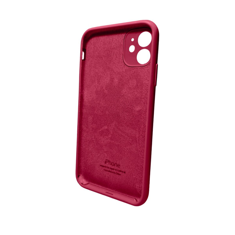 Чохол для смартфона Silicone Full Case AA Camera Protect for Apple iPhone 11 Pro Max кругл 35,Maroon Киев - изображение 2