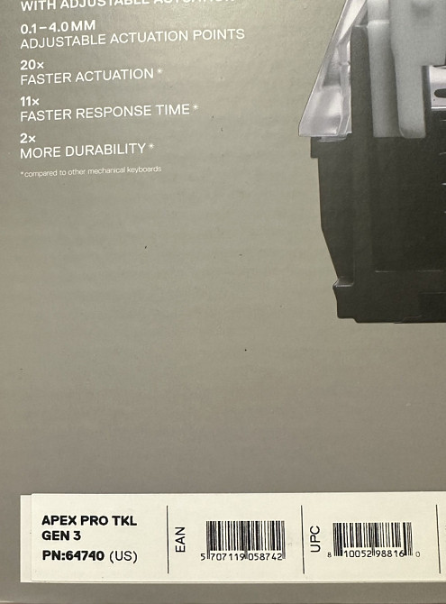 Клавіатура  ігрова SteelSeries Apex Pro TKL Gen 3 Black (64740) Харків - фото 1