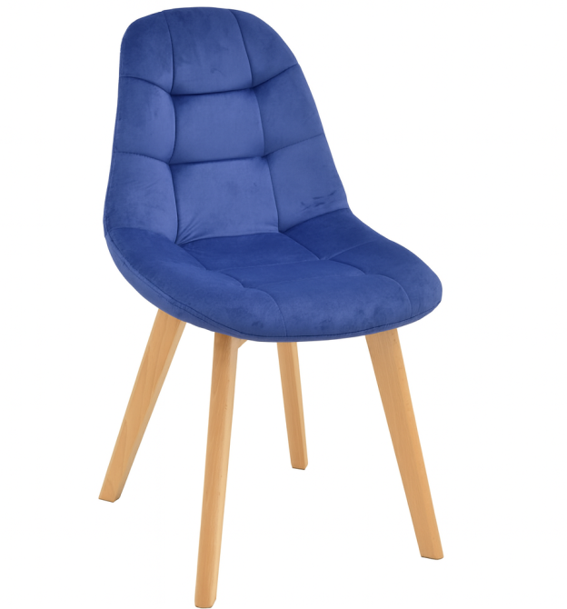 Стілець Лорена велюр бархат синій Дніпро - фото 2