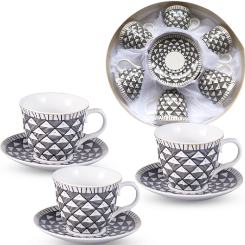 Сервіз чайний Роберта 12 предметів (ч.240мл + блюдце d14см) 15192 S&T Житомир - изображение 1