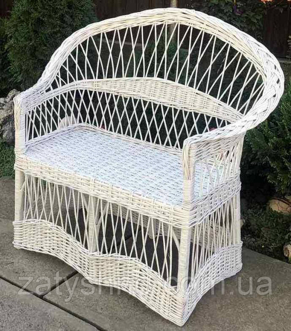 Диван білий не великий на балкон (довжина 110) Київ - фото 2