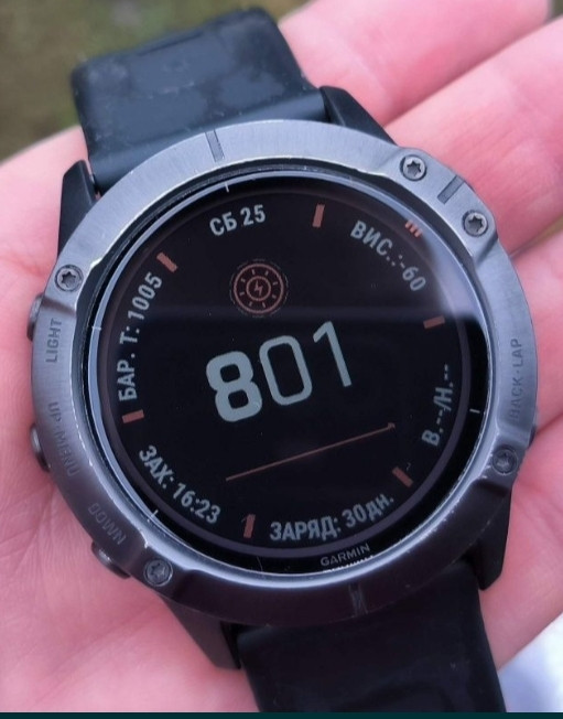 Топовий! Смарт -Часы Garmin Fenix 6X Pro Solar Titanium , карты, Украинская Мова. Киев - изображение 7