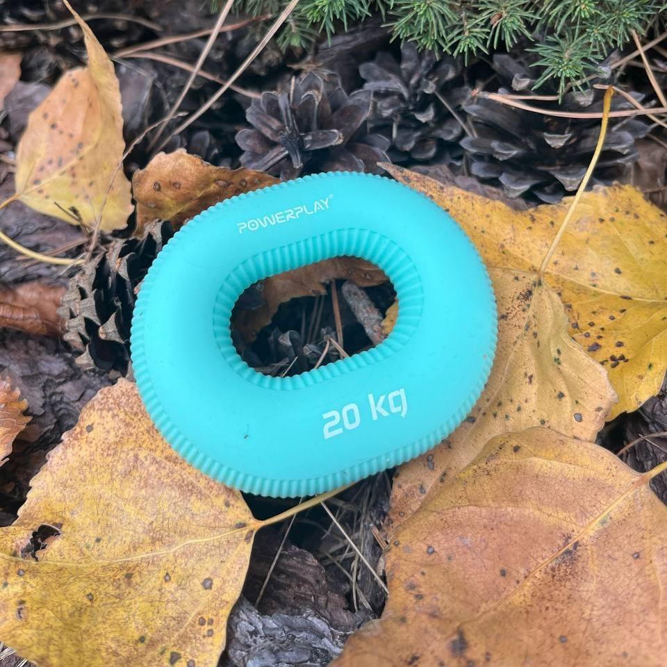 Еспандер кистьовий силіконовий PowerPlay PP-4336 Hand Grip Medium 20 кг. Зелений Каменское - изображение 5