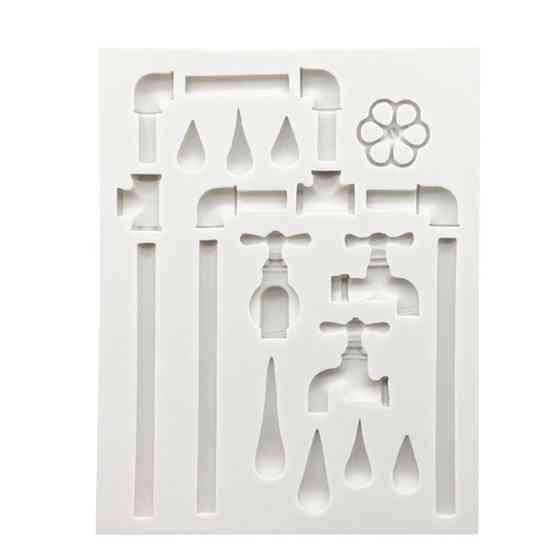 Молд силиконовый Водопроводный кран 124 на 98 см белый Киев