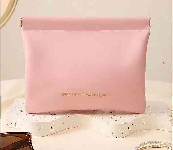 Косметичка для хранения аксессуаров портативная,большой футляр для мелочей на магнитной клипсе,розовый Каменец-Подольский