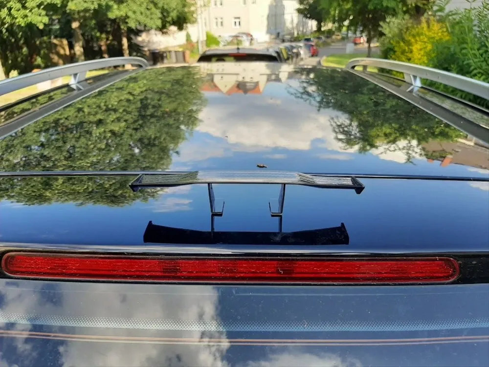 Спойлер-мини под карбон Чёрный на авто Киев - изображение 3