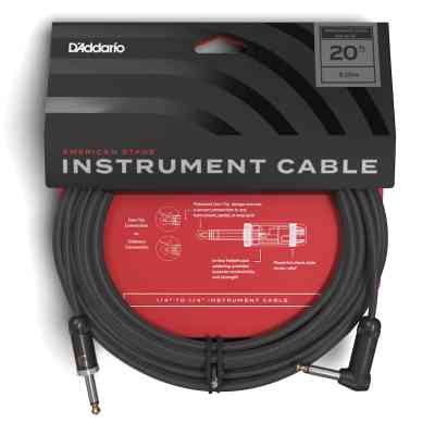 Інструментальний кабель D&apos;Addario American Stage, Right to Straight 6m (PW-AMSGRA-20) Вінниця
