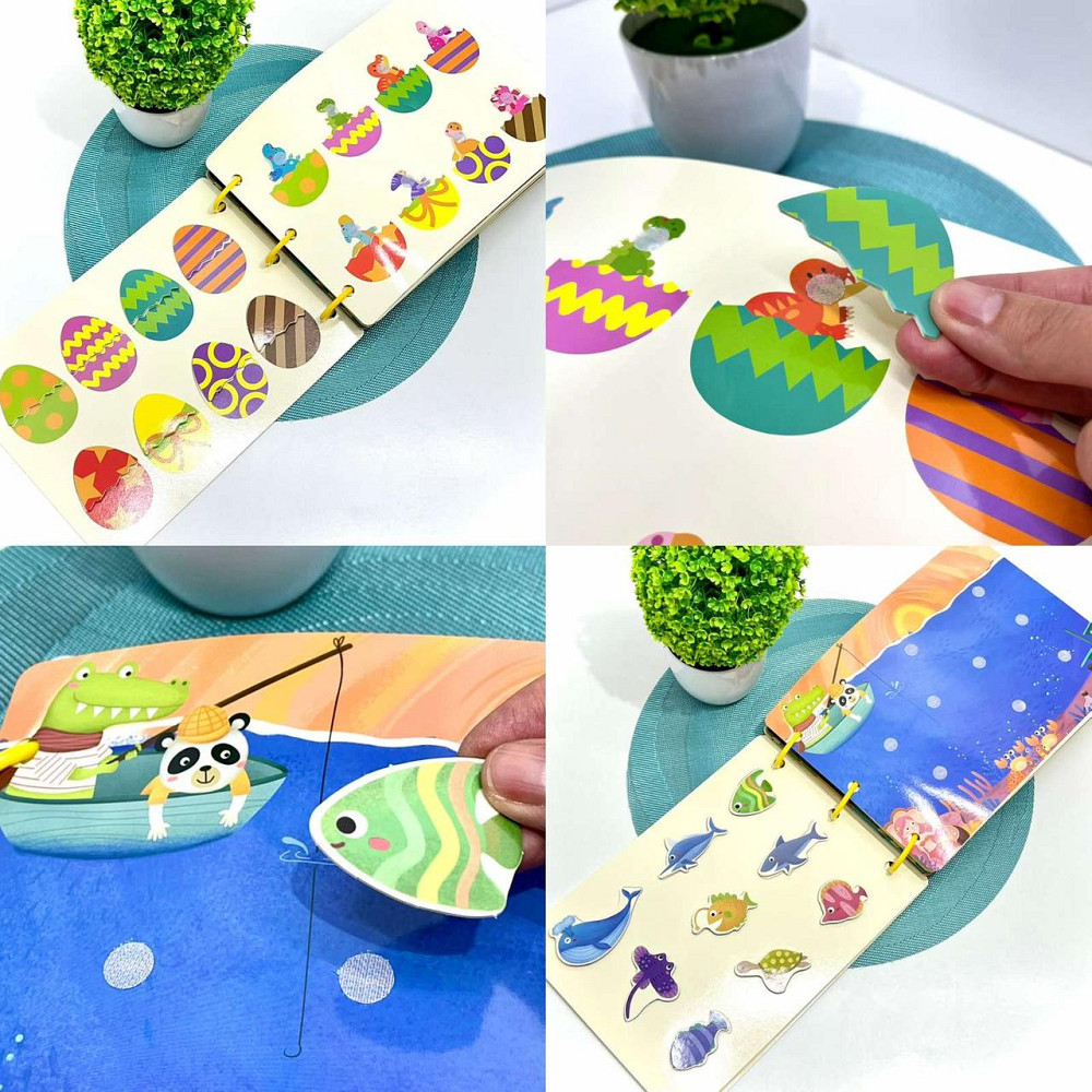 Логічна бізі-книга на липучках для малюків 30 сторінок із завданнями (C 65416) Чернигов - изображение 9