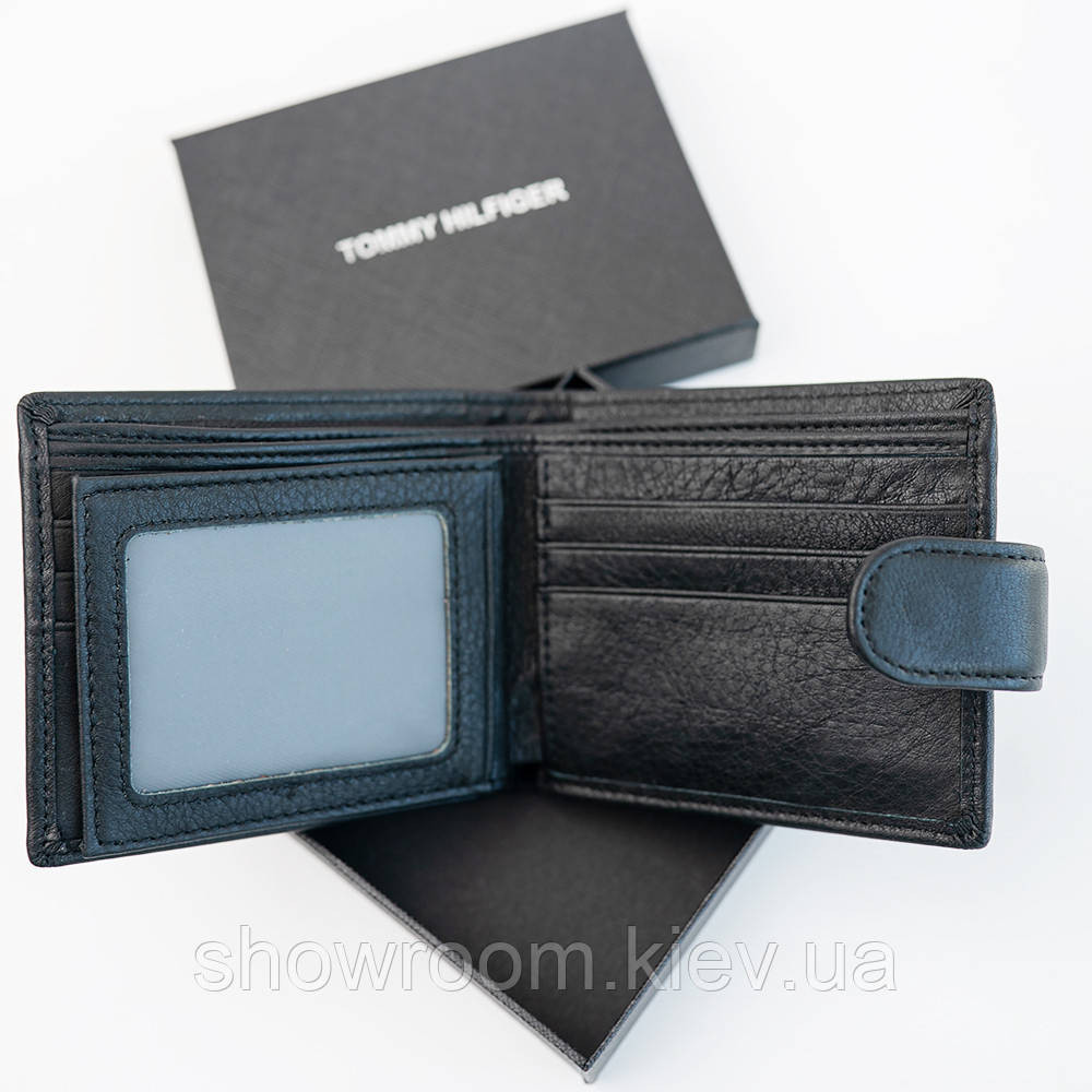 Мужское кожаное портмоне на кнопке TH (2081) подарочная упаковка Киев - изображение 5