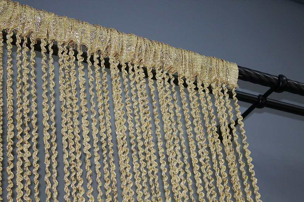 Шторы-нити спираль с люрексом Бежевый 300х300см 1 шт (61-058) Киев - изображение 8