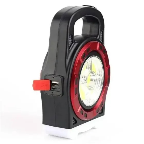 Мультифункциональный кемпинговый фонарь Hurry-bolt HB-6678C 20W с солнечной панелью и фукцией павербанка Коломия