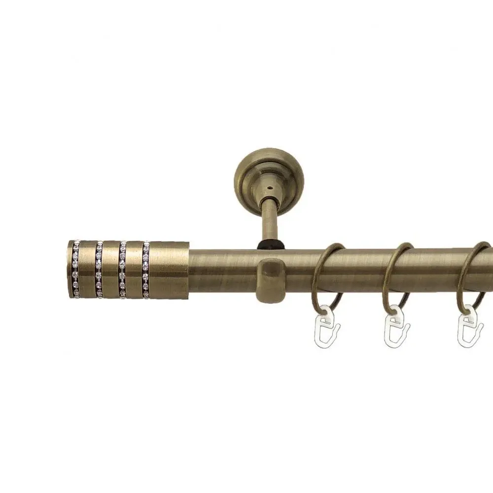 Карниз Orvit Барамелла металевий однорядний відкритий Антик 25 мм 240 см (4223944) Львів - фото 1