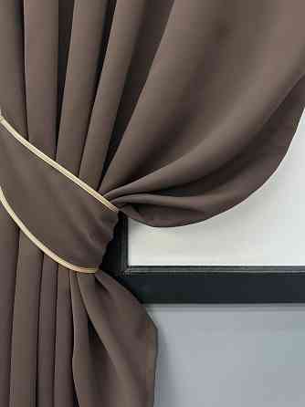 Комплект коротких штор VR-Textil Bagema Rvs № 2070ш Кавовий 130х170 см 2 шт (35-0452) Київ