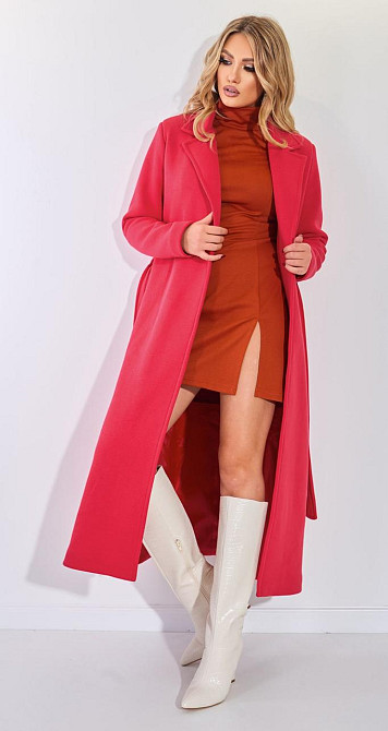 Трикотажне пальто з розрізами (46) Київ - фото 7