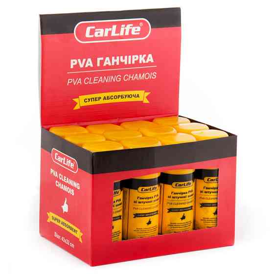 Ганчірка PVA CarLife 43x32см в тубі Львів
