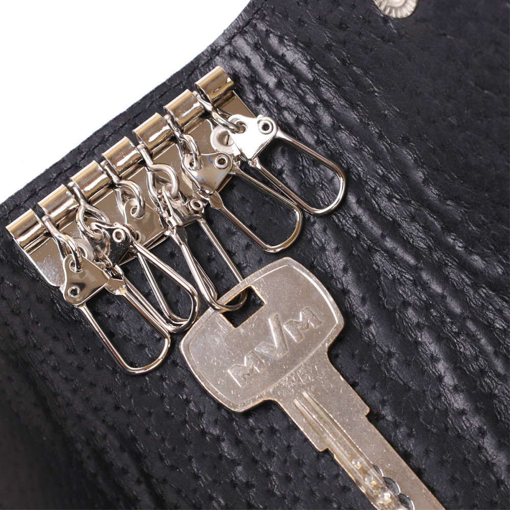 Зручна шкіряна ключниця Коричневий (SHVIGEL) Київ - фото 1