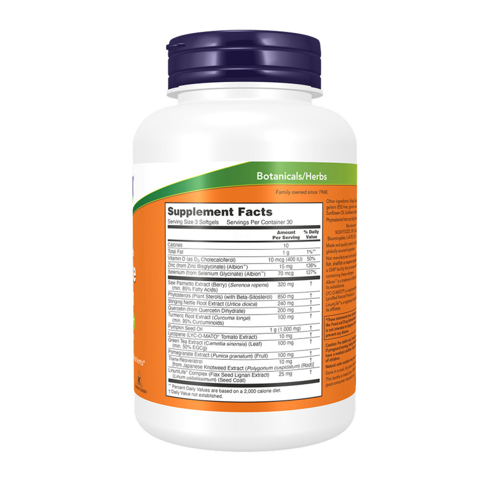 Здоровье простаты Now Foods Prostate Health Clinical Strength 180 гэл капс Киев - изображение 2