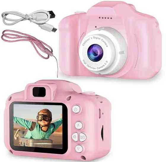 Дитяча фотокамера, перший фотоапарат для дитини, колір рожевий, без карти пам'яті Київ