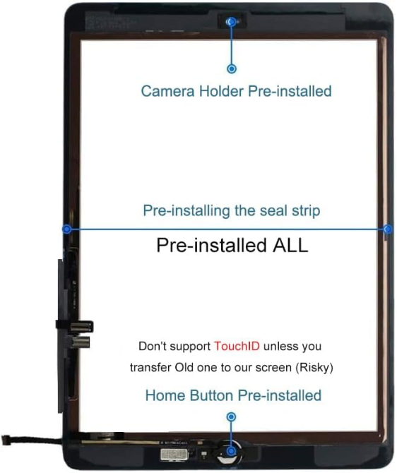 Стекло тачскрин для iPad 7/8 10.2