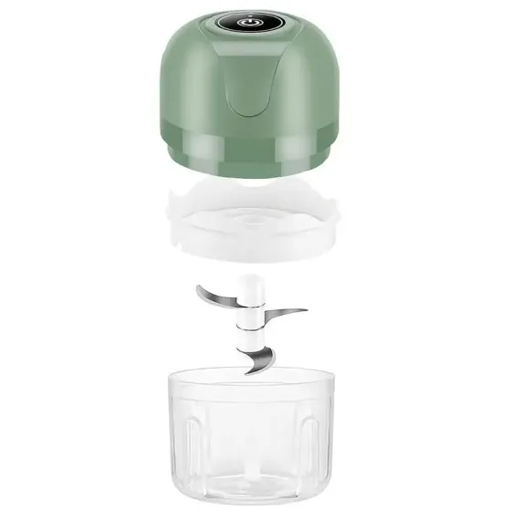 Аккумуляторный мини измельчитель для продуктов 250мл, с USB / Кухонный мини блендер для овощей Коломия