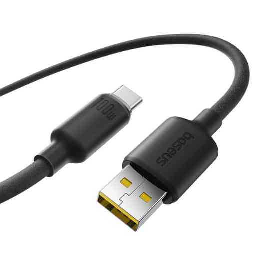 Кабель Baseus 2м USB - Type-C 100W Чорний Київ