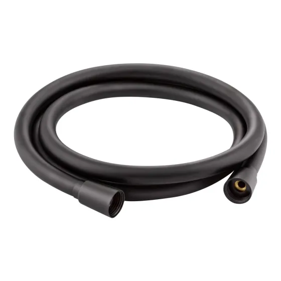 Шланг для ручного душа з полімеру Qtap Hadice 1600 мм QTHADPVC160B Black Matt Харків