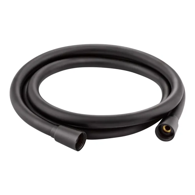 Шланг для ручного душа з полімеру Qtap Hadice 1600 мм QTHADPVC160B Black Matt Харків - фото 1