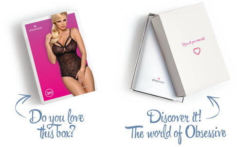 Мереживне боді з доступом Obsessive 818-TED-1 teddy M/L, чорне Sex Aura Київ - фото 8