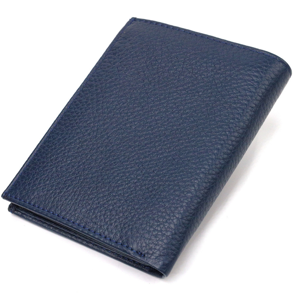 Мужской компактный кошелек из натуральной кожи флотар CANPELLINI 21872 Синий Киев - изображение 2