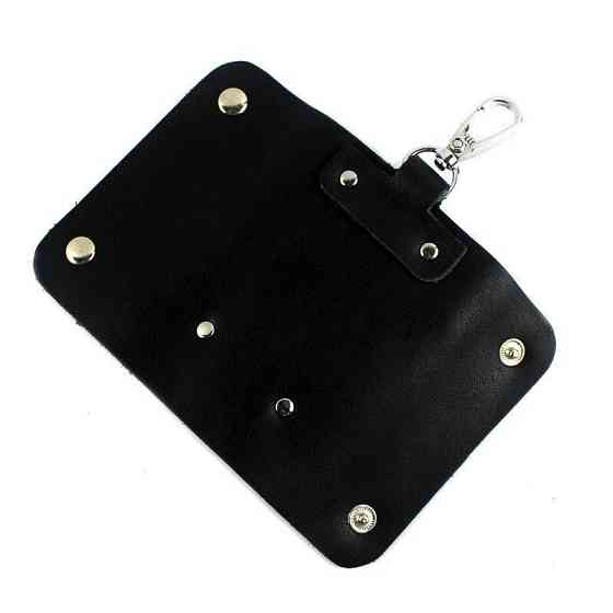 Стильная кожаная ключница Черная (Vintage) Киев