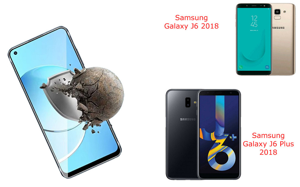 Захисне скло DefenzoGlass для Samsung Galaxy J6 2018, Galaxy J6 Plus 2018 – подвійна міцність Київ - фото 2