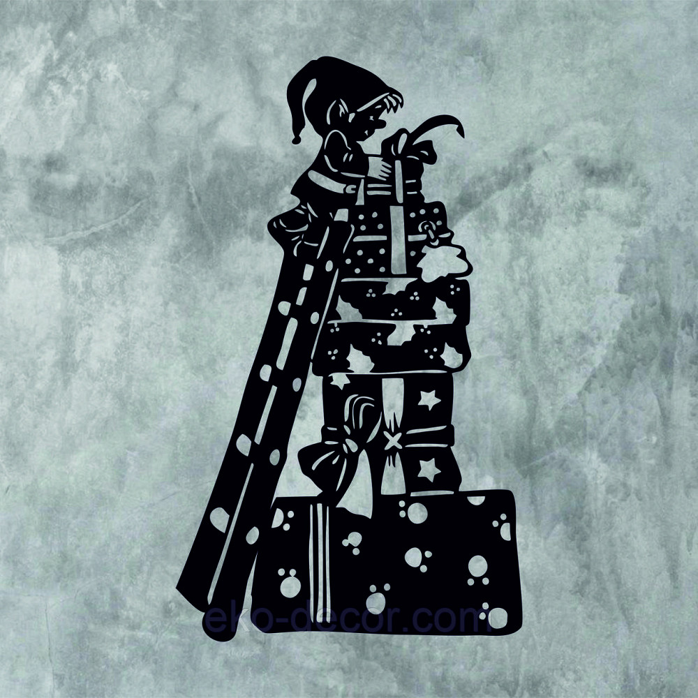 Декоративное настенное Панно «Ельф», Декор на стену 70*41 см, Чёрный Киев - изображение 6