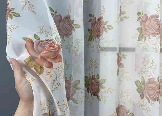 Кухонная арка VR-Textil № 000к белый с пудровым 280х150 см (51-242) Киев