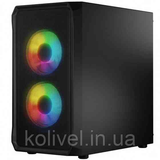 Корпус LogicConcept PORTOS MESH+GLASS ARGB fans 3x120mm BLACK без БЖ mATX (AM-PORTOS-10-0000000-0002) Киев