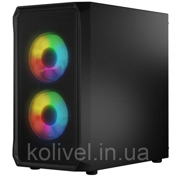 Корпус LogicConcept PORTOS MESH+GLASS ARGB fans 3x120mm BLACK без БЖ mATX (AM-PORTOS-10-0000000-0002) Киев - изображение 2