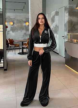 Женский стильный повседневный влюровый костюм двойка Одесса