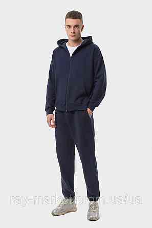 Костюм мужской худи на молнии и брюки Темно-синий  RAY PREMIUM LOOSE U0809 (U0809M-Navy Blue) XL Киев